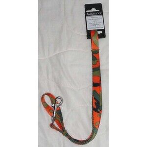 Lot 10 Zack & Zoey Camo Print Dog Lead Leash 4'x5/8 Orange Green